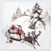 Premium Collection Luxe Kerst Thema Servetten - Kerstman Op Slee - 33 X 33 Cm - Set 2 X 20 Stuks - Papieren Kerstservetten - Papieren Wegwerpservetten - 3-laags -Maxwell & Williams winkel 550x439