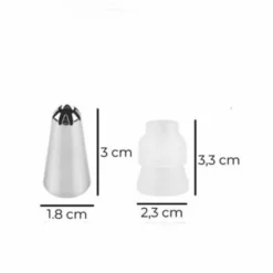 Ariko Slagroom Garneer Spuitzak Met 24 RVS Spuitmondjes – Herbruikbaar – Siliconen Spuit Zak Voor Decoratie Van Patisserie – Taartdecoratie – Rozetjes Opspuiten -Maxwell & Williams winkel 550x441 1