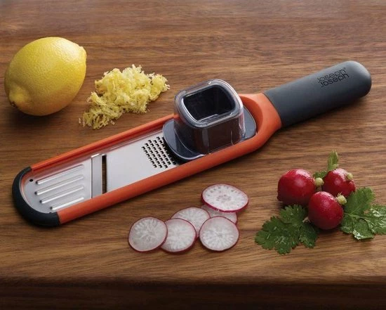 Joseph Joseph Rasp Mini - 2 In 1 - Oranje 6 Joseph Joseph Rasp Mini - 2 In 1 - Oranje - Afbeelding 4