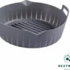 Nextwave Products - Airfryer Siliconen Bakje - Airfryer Accesoires - Ook Voor Airfryer XL En XXL - Bakvorm - 18 Cm - Bakpapier Alternatief - Afwasbaar - Grijs -Maxwell & Williams winkel 550x445 3