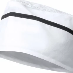 Merkloos Koksmuts Volwassenen - Koken - Muts - Verstelbaar - Chefkok Kostuum - Wit Met Zwarte Streep