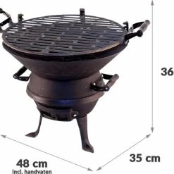 THM Potkachel Houtskoolbarbecue - 35 Cm - Gietijzer -Maxwell & Williams winkel 550x458 1