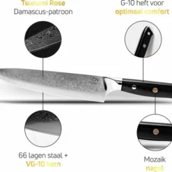 Chefmes Damaststaal VDN Elegance Serie - Koksmes Van VG-10 Super Japans Staal - Professioneel Mes Met 66 Lagen Staal – 32.5 Cm Mes - 21 Cm Lemmet - 60-62 HRC Inclusief Giftbox 23 Chefmes Damaststaal VDN Elegance Serie - Koksmes Van VG-10 Super Japans Staal - Professioneel Mes Met 66 Lagen Staal – 32.5 Cm Mes - 21 Cm Lemmet - 60-62 HRC Inclusief Giftbox -Maxwell & Williams winkel 550x458