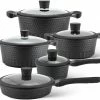 EDENBERG Edënbërg Black Line - 10-delige Luxe Pannenset Van Gesmeed Aluminium 1 EDENBERG Edënbërg Black Line - 10-delige Luxe Pannenset Van Gesmeed Aluminium -Maxwell & Williams winkel 550x462 2