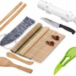 Mr. Sushito Natural White Bazooka Set - Sushi Set Incl. 2 Paar Mr. Sushito Sticks - Sushi Maker - Sushi Go - Bamboo Rol - Milieuvriendelijk 13 Mr. Sushito Natural White Bazooka Set - Sushi Set Incl. 2 Paar Mr. Sushito Sticks - Sushi Maker - Sushi Go - Bamboo Rol - Milieuvriendelijk -Maxwell & Williams winkel 550x468 5