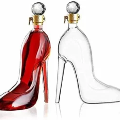 Decantino® - Elegante Decanteer Karaf Voor Whiskey & Wijn - 750 ML - Handgeblazen Glas - Cadeautje Voor Haar, Vriendin & Moeder - Whiskey Karaf Met Deksel - Wijn Karaf - Karaf Whiskey Decanteer Karaf Wijn - Whiskey Set - Wijn Accessoires Decanteerkan