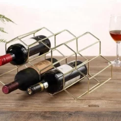 Live Deals Wijnrek Hexagon 9 Flessen | Flessenrek | Wijn Accessoires | Wijnkast | Wijnrek Metaal | Wijnrekken | Wijnfleshouder | Wijnhouder | Goud -Maxwell & Williams winkel 550x475