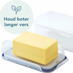 Lock&Lock Botervloot Met Deksel - Set Van 2 Stuks - 460 Ml - Transparant -Maxwell & Williams winkel 550x488