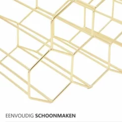 Live Deals Wijnrek Hexagon 9 Flessen | Flessenrek | Wijn Accessoires | Wijnkast | Wijnrek Metaal | Wijnrekken | Wijnfleshouder | Wijnhouder | Goud -Maxwell & Williams winkel 550x489