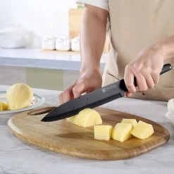 PAUDIN RC3 Professioneel RVS Keramisch Gecoat Vleesmes 20 Cm - Vlijmscherp Keukenmes Gemaakt Van Hoogwaardig Roestvast Duits Carbonstaal - Zwarte Non-Stick Keramische Coating - Extra Hygiënisch 17 PAUDIN RC3 Professioneel RVS Keramisch Gecoat Vleesmes 20 Cm - Vlijmscherp Keukenmes Gemaakt Van Hoogwaardig Roestvast Duits Carbonstaal - Zwarte Non-Stick Keramische Coating - Extra Hygiënisch -Maxwell & Williams winkel 550x490 4