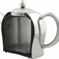 Bredemeijer - Theepot Bella Ronde 1,2L Vlakke Bodem Zwart Beslag- Dubbelwandig 20 Bredemeijer - Theepot Bella Ronde 1,2L Vlakke Bodem Zwart Beslag- Dubbelwandig -Maxwell & Williams winkel 550x494