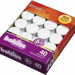 Bolsius Waxinelichtjes - 40 Stuks - Wit -Maxwell & Williams winkel 550x499 6