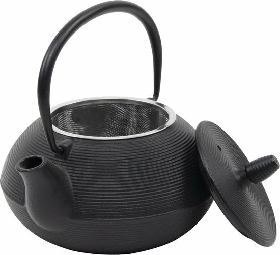 Sakura Tea Imperial Kitchen Theepot Gietijzer 0.8L Streep 6 Sakura Tea Imperial Kitchen Theepot Gietijzer 0.8L Streep - Afbeelding 4