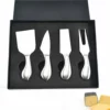 Merkloos Kaasmessen Set - RVS - 4 Stuks - Neutraal -Maxwell & Williams winkel 550x502 9