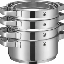 WMF Compact Cuisine Pannenset 4-delig - Kookpannen, Stoominzet, Mengkom 19 WMF Compact Cuisine Pannenset 4-delig - Kookpannen, Stoominzet, Mengkom -Maxwell & Williams winkel 550x507