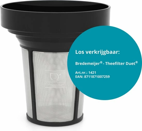 Bredemeijer - Theepot Bella Ronde 1,2L Vlakke Bodem Zwart Beslag- Dubbelwandig 12 Bredemeijer - Theepot Bella Ronde 1,2L Vlakke Bodem Zwart Beslag- Dubbelwandig - Afbeelding 10