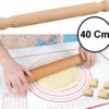 Merkloos Deegroller Rolstok - Italiaanse Pizza Roller - FSC® Beukenhout Antikleef - 40x4x4 Cm - Deegrolstok Pizza & Deeg- Rolgedeelte 30xØ3 -Maxwell & Williams winkel 550x510 3