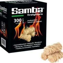 Samba Aanmaakhoutwol, Aanmaakkrullen, -wokkels á 24 Stuks