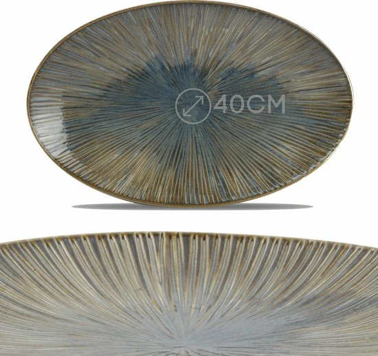 F2D GLAMOMAX LIMITED EDITION - Forest Green Stripes Serviesset - 4 Persoons - 9 Delig Servies - Groen/Blauw -Kerstservies - BBQ - Koken - Gourmetset - Gourmetschaal - Porselein - 4 Dinerborden - 4 Dessertborden - 1 Serveerschaal - 25CM/20CM/40CM 7 F2D GLAMOMAX LIMITED EDITION - Forest Green Stripes Serviesset - 4 Persoons - 9 Delig Servies - Groen/Blauw -Kerstservies - BBQ - Koken - Gourmetset - Gourmetschaal - Porselein - 4 Dinerborden - 4 Dessertborden - 1 Serveerschaal - 25CM/20CM/40CM - Afbeelding 5