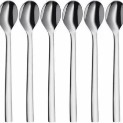 WMF Nuova Latte Macchiato Lepels - 6-delig - 19 Cm - RVS -Maxwell & Williams winkel 550x525