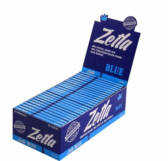 Zetla Vloeipapier | Vloei | Small | Blauw 50 Pakjes / 50 Vloei 3 Zetla Vloeipapier | Vloei | Small | Blauw 50 Pakjes / 50 Vloei