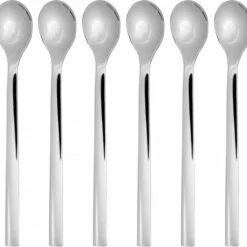 WMF Nuova Latte Macchiato Lepels - 6-delig - 19 Cm - RVS