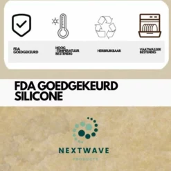 Nextwave Products - Airfryer Siliconen Bakje - Airfryer Accesoires - Ook Voor Airfryer XL En XXL - Bakvorm - 18 Cm - Bakpapier Alternatief - Afwasbaar - Grijs -Maxwell & Williams winkel 550x528 3