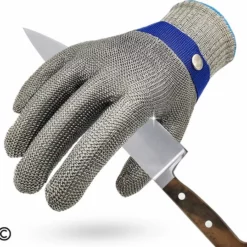 TEN® - RVS Oesterhandschoen Maat M Met Binnenhandschoen + Recepten EBook & Giftcard - Slagershandschoen - Snijbestendige Vlees Handschoenen - Oester Vis Seafood - Giftset/Cadeauverpakking