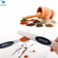 Dappermann | Luxe Magnetische Maatlepel Set Van 8 - Measuring Cups And Spoons - Maatschep RVS - Vast & Vloeibaar -Maxwell & Williams winkel 550x540 3