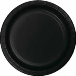 Stemen Kartonnen Bordjes Zwart 18cm 20st - Wegwerp Borden - Feest/verjaardag/BBQ Borden / Gebak Bordjes Maat