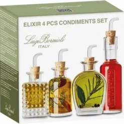 Luigi Bormioli Olie/azijnset Elixir 12.5 Cl - 4-delig -Maxwell & Williams winkel 550x543 4