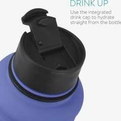 Navaris Fitness Drinkfles 1,3 Liter - Lichte Waterfles Van Roestvrij Staal Blauw - Grote Blauwe Waterfles RVS Voor Sport, Fitness, Yoga En Kamperen -Maxwell & Williams winkel 550x543 6