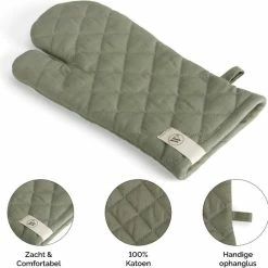 Walra Ovenwant Cook With A Smile - 16x32 - 100% Katoen - Legergroen 10 Walra Ovenwant Cook With A Smile - 16x32 - 100% Katoen - Legergroen -Maxwell & Williams winkel 550x544 10