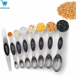 Dappermann | Luxe Magnetische Maatlepel Set Van 8 - Measuring Cups And Spoons - Maatschep RVS - Vast & Vloeibaar -Maxwell & Williams winkel 550x548 7