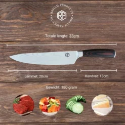 Roham Products RP Professioneel Japans Koksmes – 20cm - Inclusief Mesbeschermer – RVS Lemmet - Handvat Van Pakkahout - Geleverd In Geschenkdoos 15 Roham Products RP Professioneel Japans Koksmes – 20cm - Inclusief Mesbeschermer – RVS Lemmet - Handvat Van Pakkahout - Geleverd In Geschenkdoos -Maxwell & Williams winkel 550x550 104