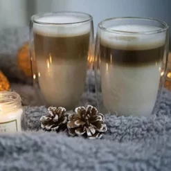 Altom Design Latte Macchiato Glazen - Dubbelwandige Koffieglazen - Dubbelwandige Cappuccino Glazen - 450 ML - 4x 15 Altom Design Latte Macchiato Glazen - Dubbelwandige Koffieglazen - Dubbelwandige Cappuccino Glazen - 450 ML - 4x -Maxwell & Williams winkel 550x550 110