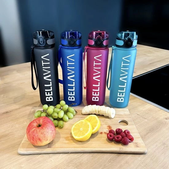 BELLAVITA Drinkfles - Blauw - Waterfles - Drinkfles Volwassenen - Drinkfles Kinderen - Fles - 1 Liter - 1000ml - Tritan - Fruitfilter - Filter - Black Friday - Sinterklaas - Kerst - BPA-vrij - 100% Lekvrij 7 BELLAVITA Drinkfles - Blauw - Waterfles - Drinkfles Volwassenen - Drinkfles Kinderen - Fles - 1 Liter - 1000ml - Tritan - Fruitfilter - Filter - Black Friday - Sinterklaas - Kerst - BPA-vrij - 100% Lekvrij - Afbeelding 5