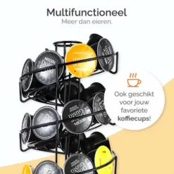 Goliving Eierrek - Eierhouder - Eiermand - Eieren Bewaren - Draaibaar - Ruimtebesparend - RVS - Zwart -Maxwell & Williams winkel 550x550 177