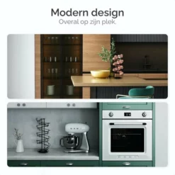 Goliving Eierrek - Eierhouder - Eiermand - Eieren Bewaren - Draaibaar - Ruimtebesparend - RVS - Zwart -Maxwell & Williams winkel 550x550 179