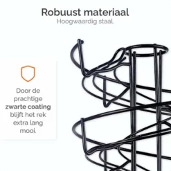 Goliving Eierrek - Eierhouder - Eiermand - Eieren Bewaren - Draaibaar - Ruimtebesparend - RVS - Zwart -Maxwell & Williams winkel 550x550 180