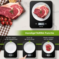 Witts Digitale Precisie Keuken Weegschaal – 1gr Tot 15 Kg – Tarra Functie – Elektrisch – Zwart 18 Witts Digitale Precisie Keuken Weegschaal – 1gr Tot 15 Kg – Tarra Functie – Elektrisch – Zwart -Maxwell & Williams winkel 550x550 20