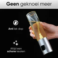 Dele® RVS Olijfolie Sprayer Met Accessoires – Cooking Spray – Bakspray – Olie Fles Spuit – Olieverstuiver Voor Keuken – 100ml -Maxwell & Williams winkel 550x550 211