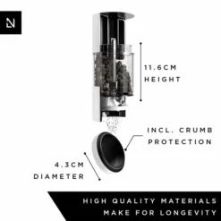 LARS NYSØM Zout- En Pepermolen Set 'Sjæl' Black/White 12 LARS NYSØM Zout- En Pepermolen Set 'Sjæl' Black/White -Maxwell & Williams winkel 550x550 240