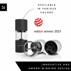 LARS NYSØM Zout- En Pepermolen Set 'Sjæl' Black/White 14 LARS NYSØM Zout- En Pepermolen Set 'Sjæl' Black/White -Maxwell & Williams winkel 550x550 242