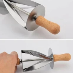 LOUZIR RVS Croissant Roller Cutter Cake Brood Rolling Deeg Cutter - Voor Het Maken Van Croissant Met Houten Handvat Rollend Mes Keuken Bakken Tool 14 LOUZIR RVS Croissant Roller Cutter Cake Brood Rolling Deeg Cutter - Voor Het Maken Van Croissant Met Houten Handvat Rollend Mes Keuken Bakken Tool -Maxwell & Williams winkel 550x550 281
