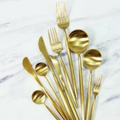 Timmers Trading Bestekset 6 Persoons - Gouden Bestek - Bestekset Goud 24 Delig - Vaatwasserbestendig -Maxwell & Williams winkel 550x550 303