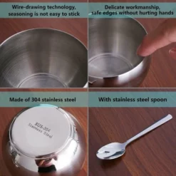 Merkloos - Roestvrijstalen Suikerpot Met Doorzichtig Deksel + Lepel - Mooi Cadeau! - Suikerschep Voor Thuis En In De Keuken - Trommelvorm - 240ml -Maxwell & Williams winkel 550x550 320