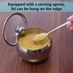 Merkloos - Roestvrijstalen Suikerpot Met Doorzichtig Deksel + Lepel - Mooi Cadeau! - Suikerschep Voor Thuis En In De Keuken - Trommelvorm - 240ml -Maxwell & Williams winkel 550x550 321