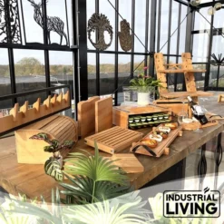 Industrial Living Dienblad - Rechthoek Met Handgreep - Hout 14 Industrial Living Dienblad - Rechthoek Met Handgreep - Hout -Maxwell & Williams winkel 550x550 324