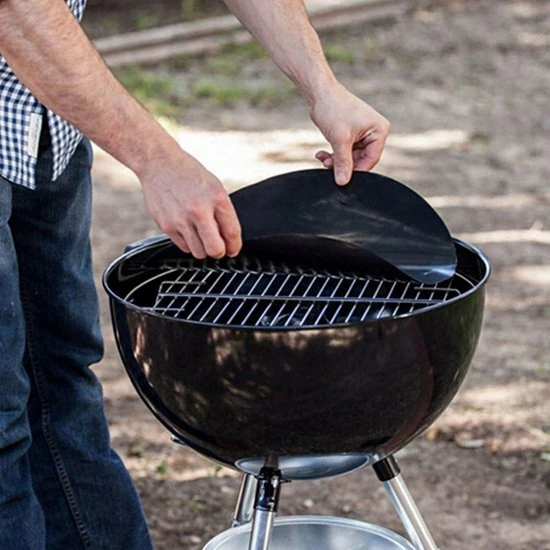 Krumble Teflon BBQ Grill Mat Rond - Geschikt Voor Cadac Skottelbraai - Diameter Van 40cm - Oven Bakmat - Anti-aanbak - Bakmat - Grillmat - Barbecue En Oven Mat - Zwart 9 Krumble Teflon BBQ Grill Mat Rond - Geschikt Voor Cadac Skottelbraai - Diameter Van 40cm - Oven Bakmat - Anti-aanbak - Bakmat - Grillmat - Barbecue En Oven Mat - Zwart - Afbeelding 7